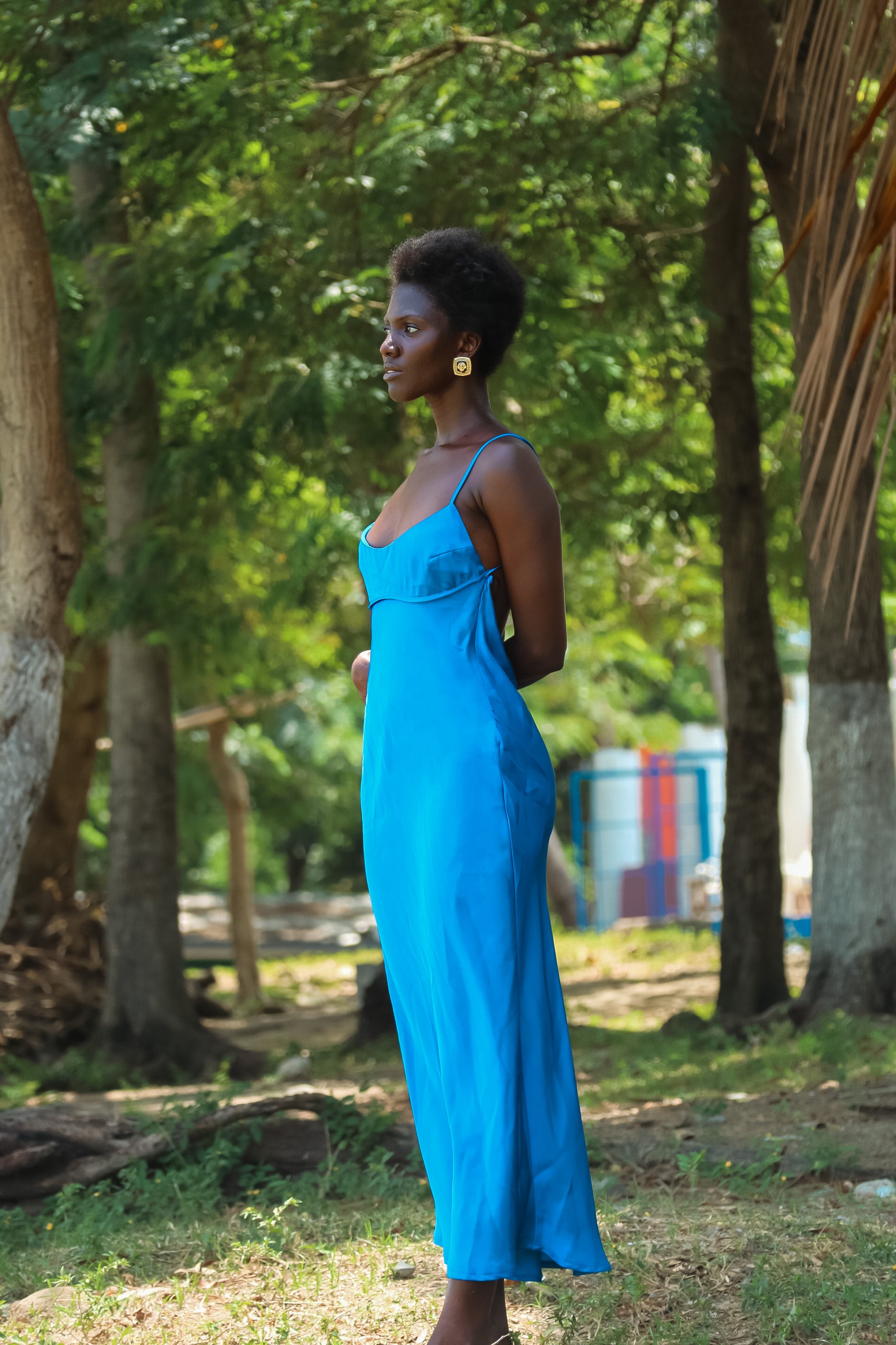 Ceylon Blue Midi Dress