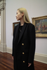 Whitley' Black Longline Coat