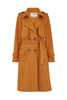 Faux suede trench coat (Kate Barlow)