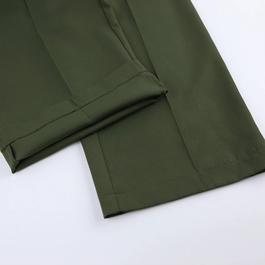 Khaki Green Gretta Trousers