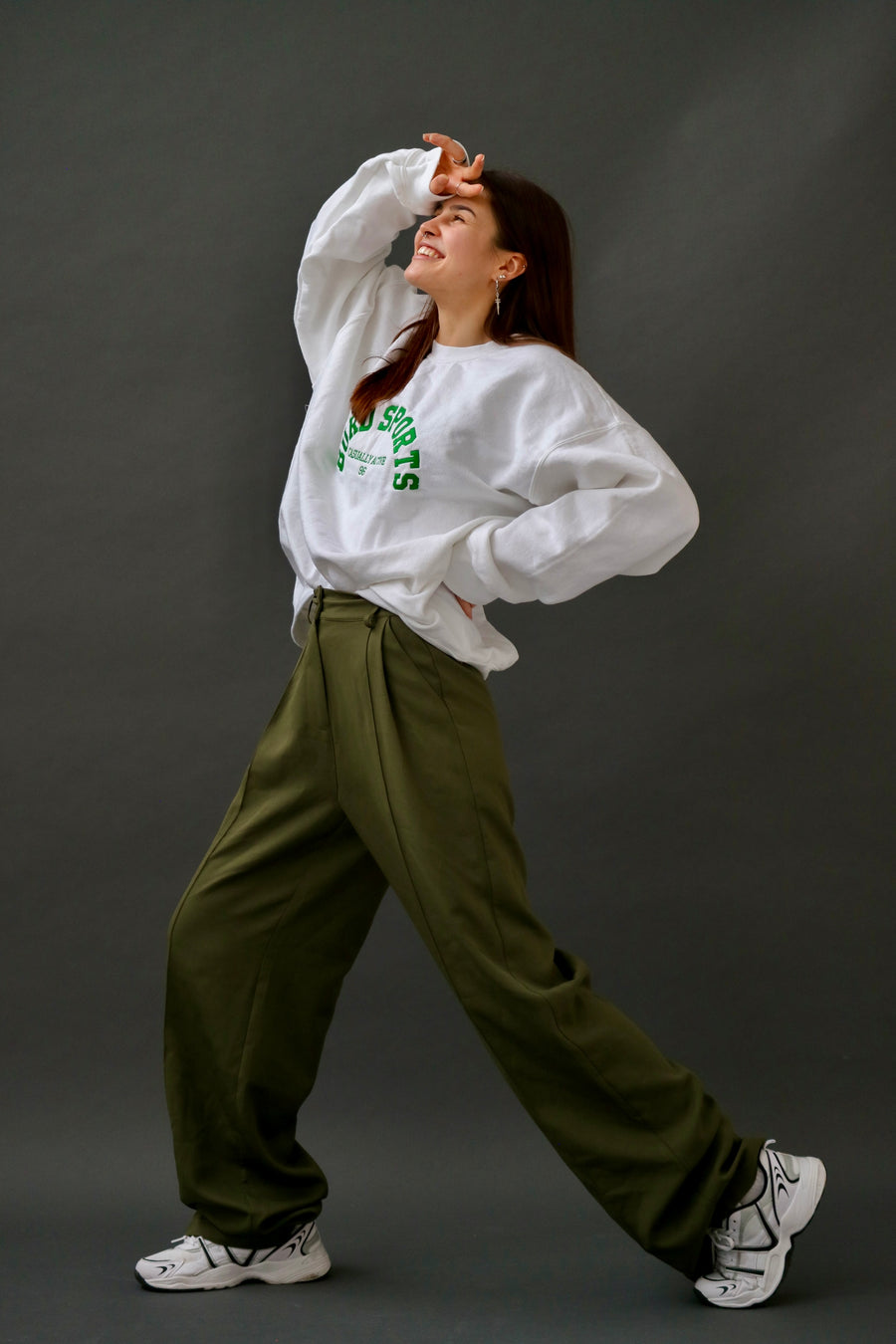 Kakigroene Gretta-broek