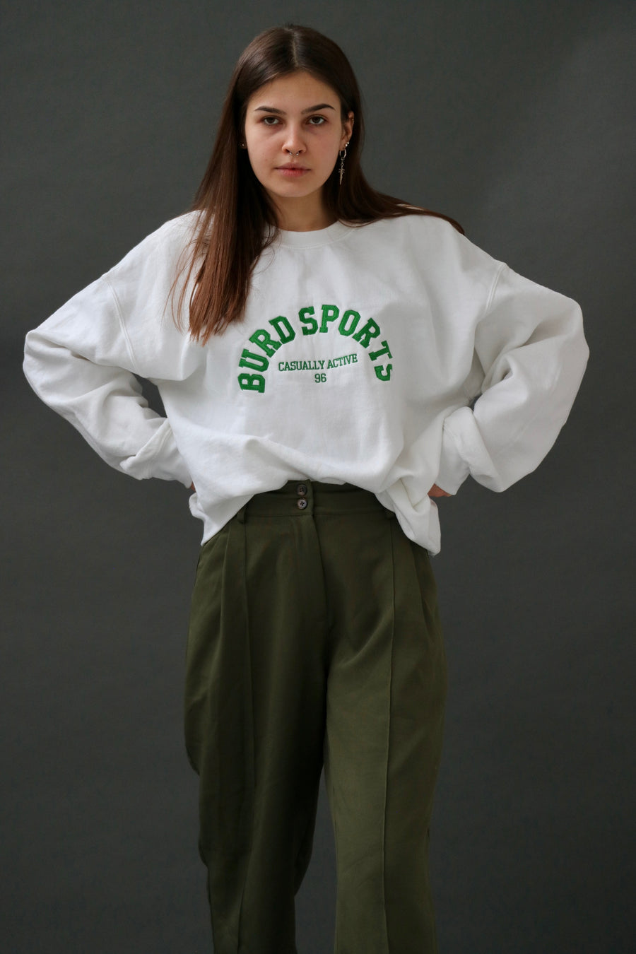 Kakigroene Gretta-broek