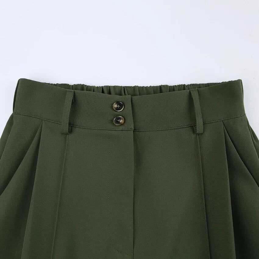 Khaki Green Gretta Trousers