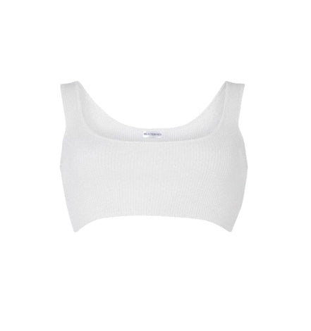 Soft white crop top