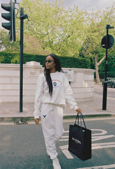 White logo Joggers
