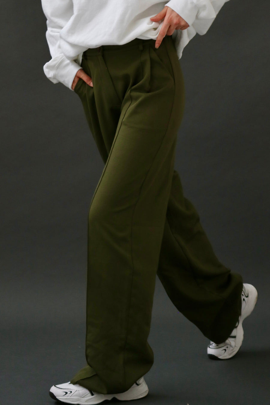 Khaki Green Gretta Trousers