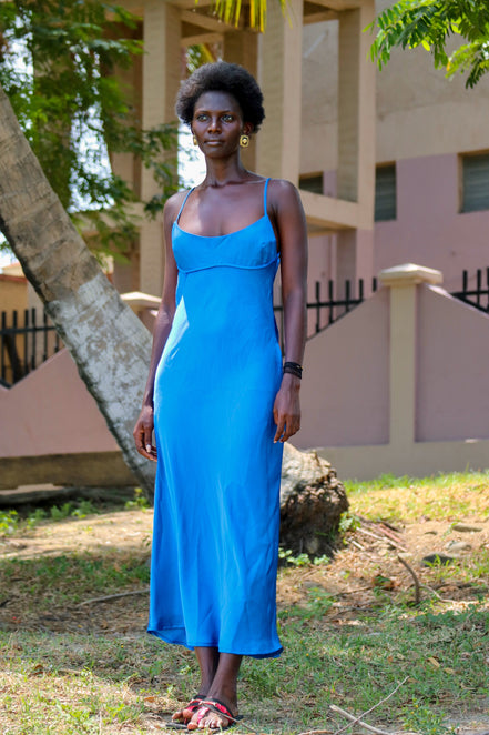 Ceylon Blue Midi Dress