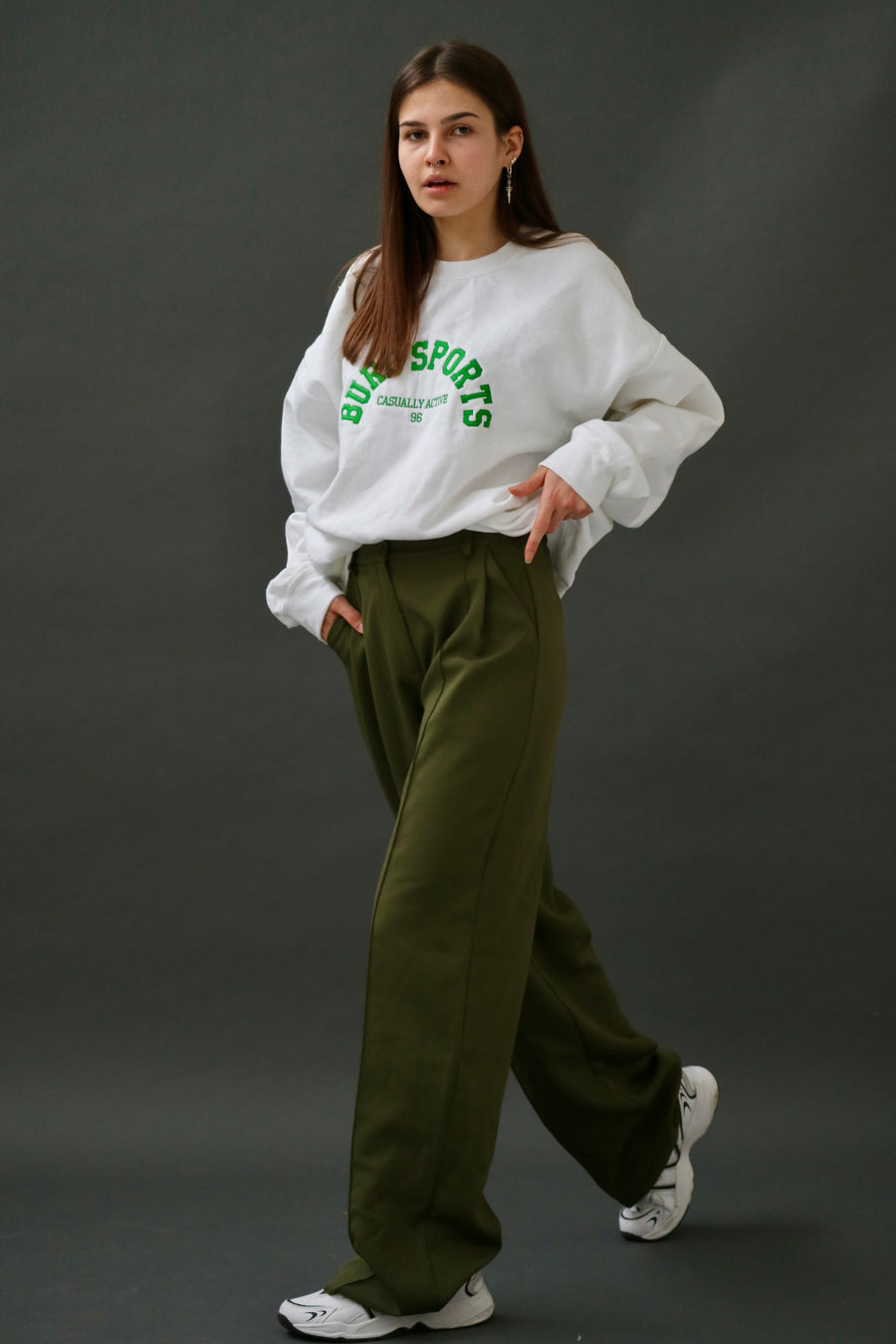 Khaki Green Gretta Trousers