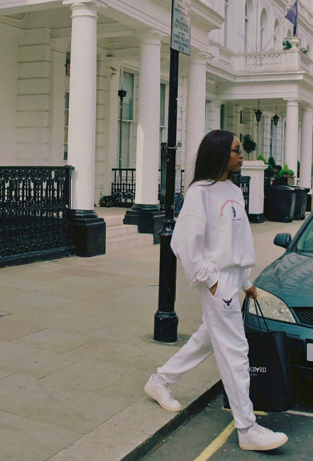White logo Joggers