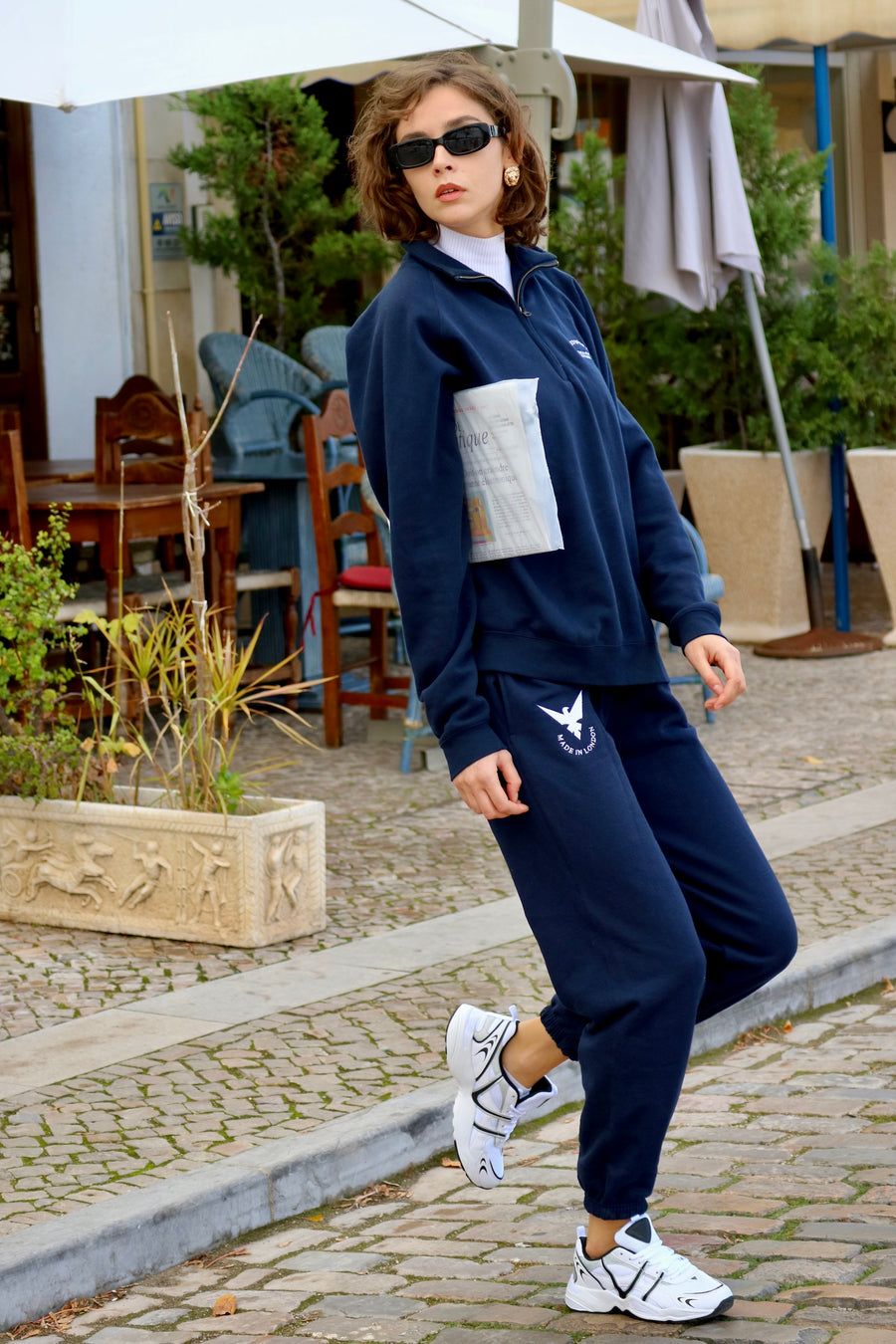 Navy Logo Joggers